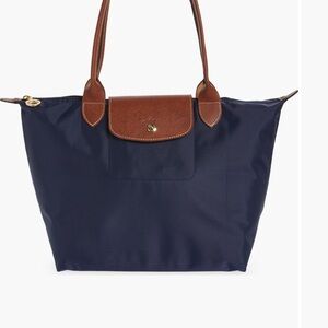 Longchamp Classic Blue Le Pliage Medium Tote